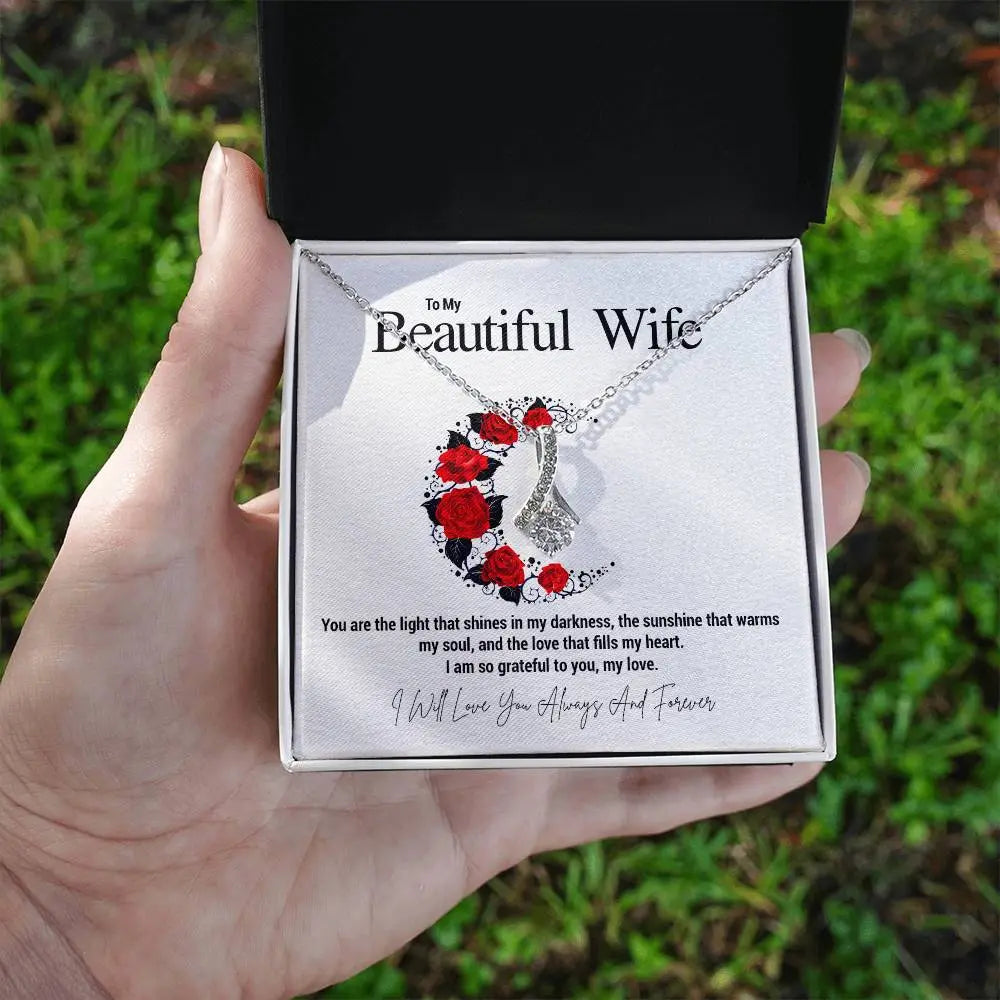 To My Beautiful Wife...You are the light that shines in my darkness, the sunshine that warms my soul, and the love that fills my heart. I am so grateful to you, my love. ShineOn Fulfillment