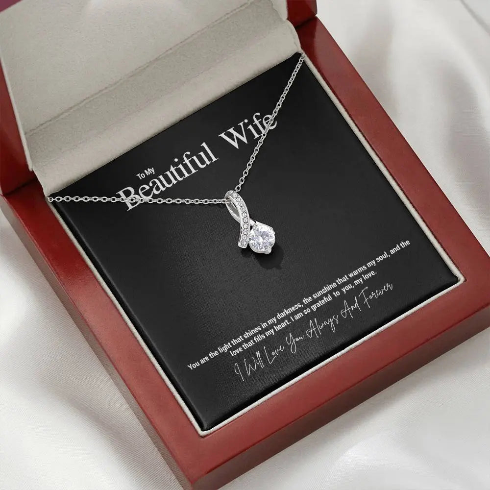 To My Beautiful Wife...You are the light that shines in my darkness, the sunshine that warms my soul, and the love that fills my heart. I am so grateful to you, my love. ShineOn Fulfillment
