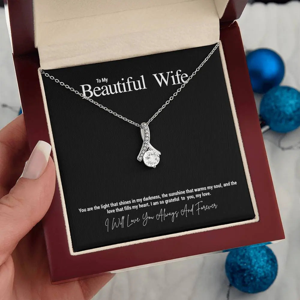 To My Beautiful Wife...You are the light that shines in my darkness, the sunshine that warms my soul, and the love that fills my heart. I am so grateful to you, my love. ShineOn Fulfillment
