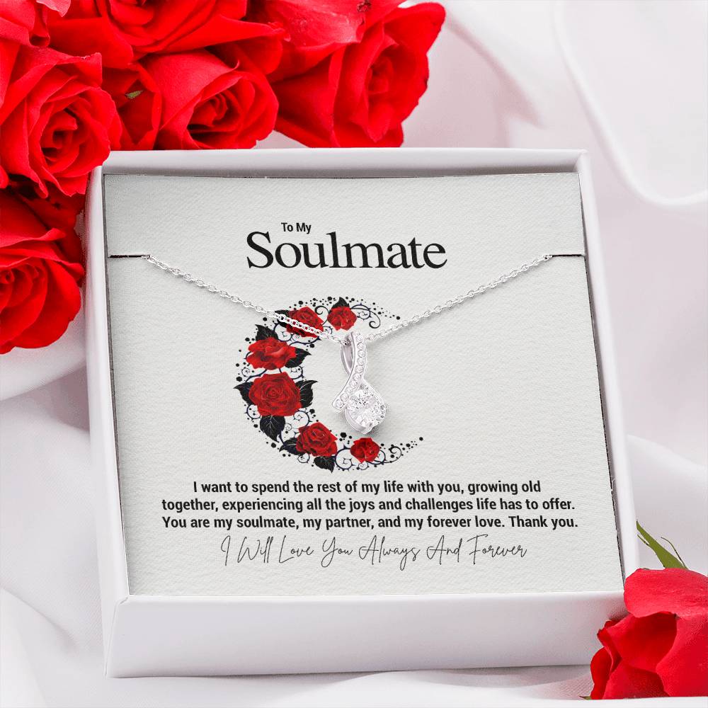 To My Soulmate...I want to spend the rest of my life with you, growing old together, experiencing all the joys and challenges life has to offer. You are my soulmate, my partner, and my forever love. Thank you.