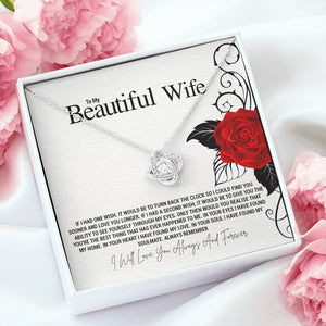 To My Beautiful Wife..IF I HAD ONE WISH. IT WOULD BE TO TURN BACK THE CLOCK SO I COULD FIND YOU SOONER AND LOVE YOU LONGER. IF I HAD A SECOND WISH, IT WOULD BE TO GIVE YOU THE ABILITY TO SEE YOURSELF THROUGH MY EYES. ONLY THEN WOULD YOU REALISE THAT - Crimson Sparkler